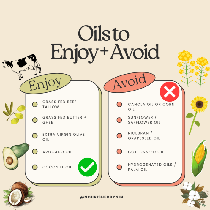 Oils to Enjoy and Avoid